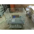 Cages de rangement en métal pliable soudé à trempage à chaud